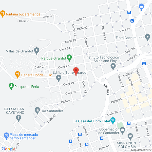 Map of Tecniminas Y Mantenimiento