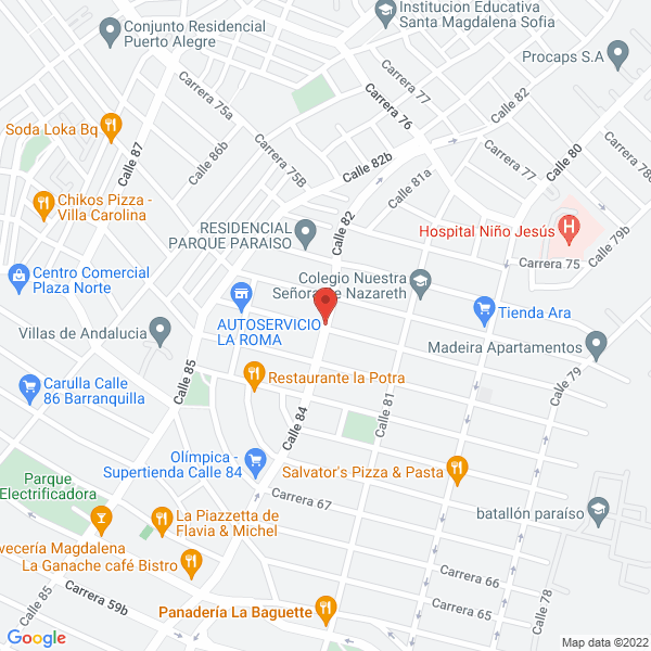Map of Velez Trujillo Abogados Ltda.