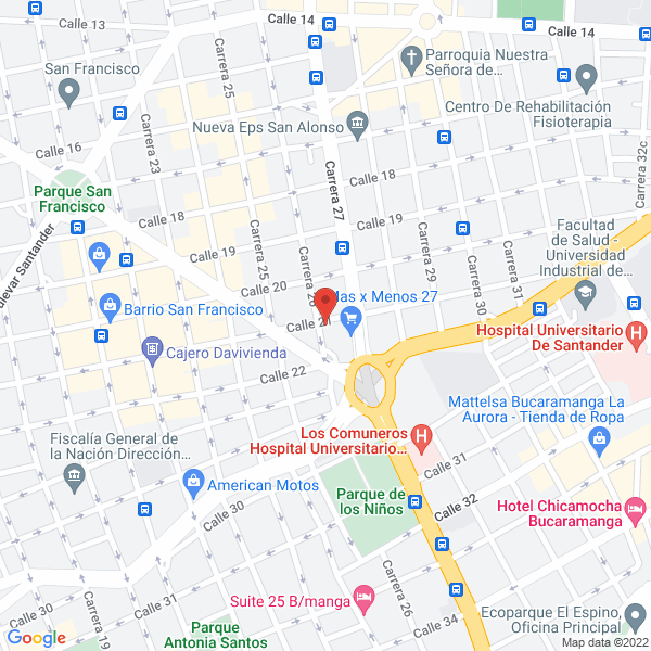 Map of Vidriería Y Marquetería Colonial