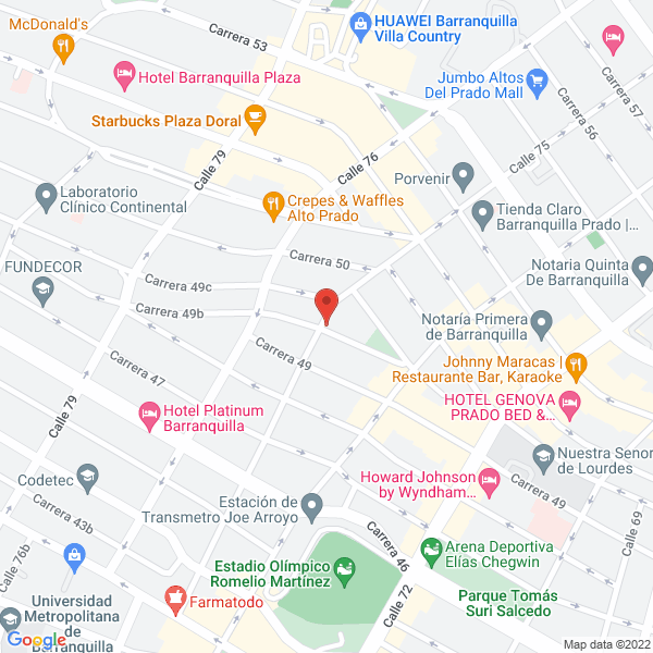 Map of The Happy Company S.A.S.