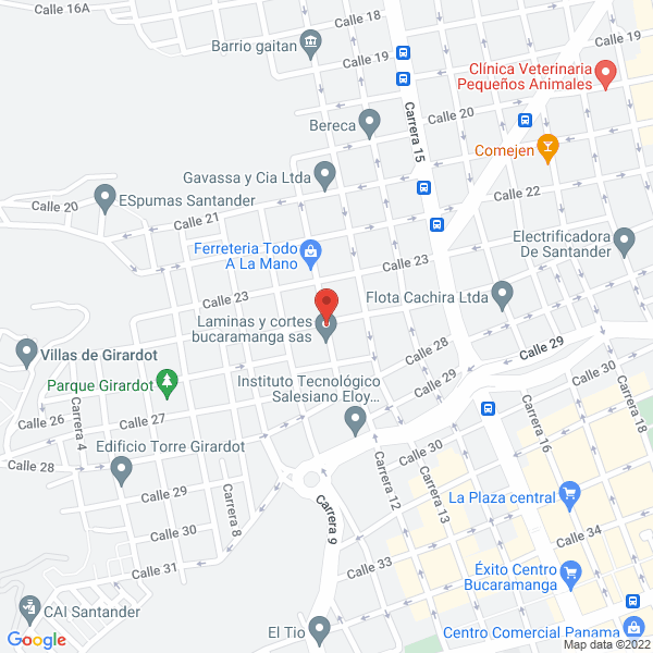 Map of Tecni Ejes