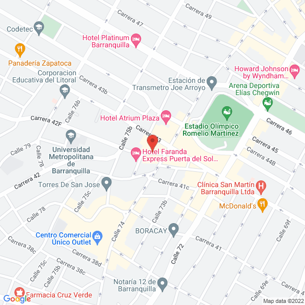 Map of Zoocriadero Las Trinitarias S.A.S.