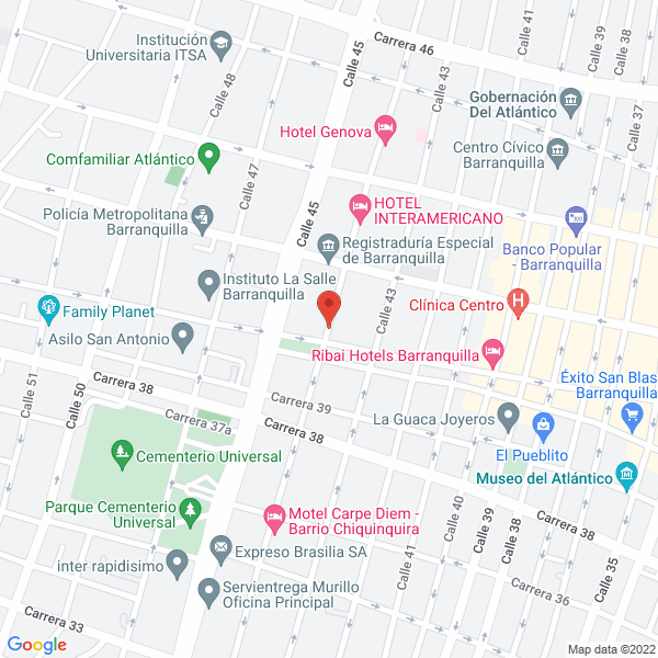 Map of Almacén Pro-Tech Ing S.A.S