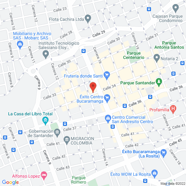 Map of Almacén Vioplast