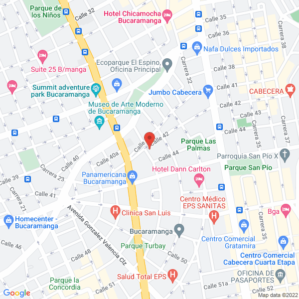 Map of Azahares Floristería