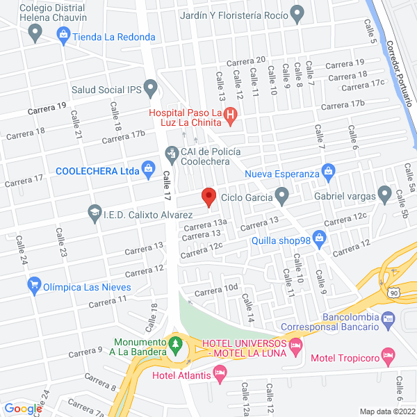 Map of Radio Popular Estereo