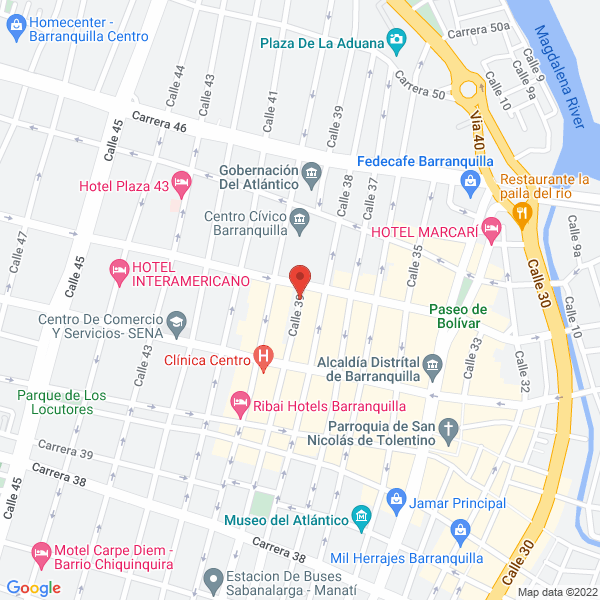 Map of Rafael Pacheco Vega