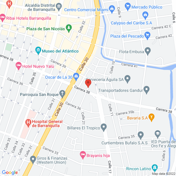 Map of Recuperadora H.Q