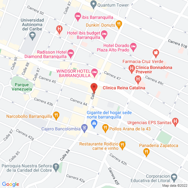Map of Restaurante Mister Yin