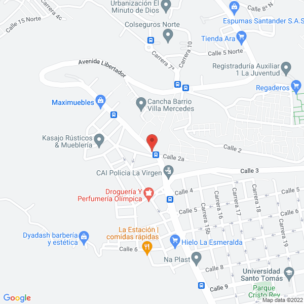 Map of Rueda Durán Topografía