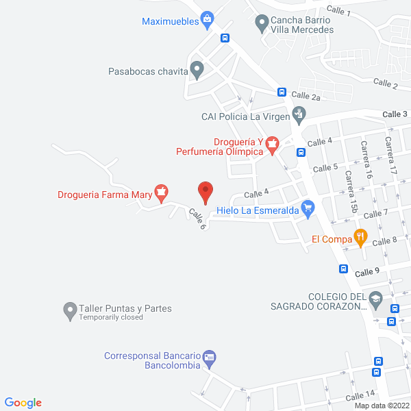 Map of Rueda Sanchez Rocio Astrid