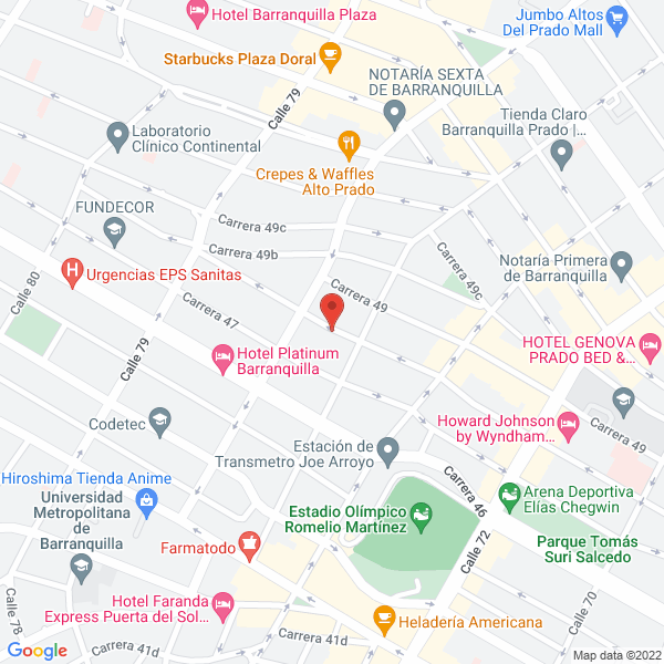 Map of Salón De Eventos Orquidea Real