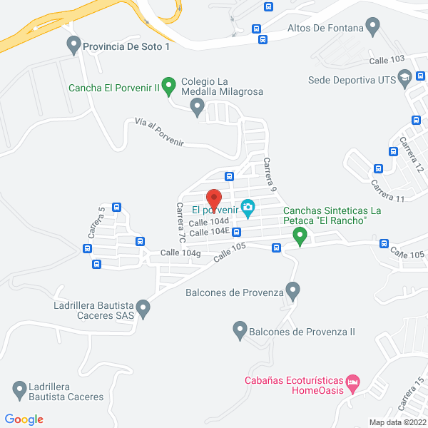 Map of Bluff Conection