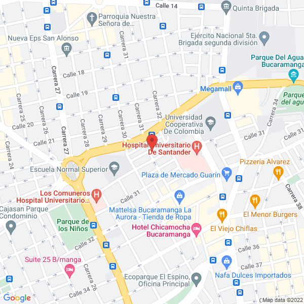 Map of Boutique Médica Universitas