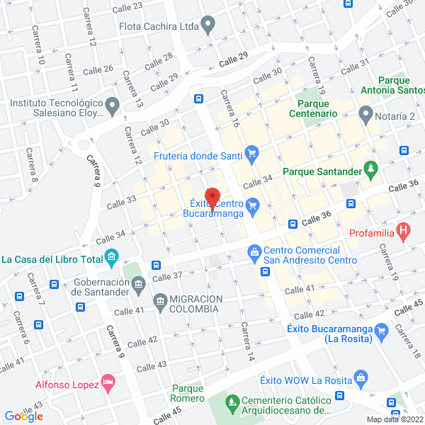 Map of Brasas Y Llamas Bucaramanga