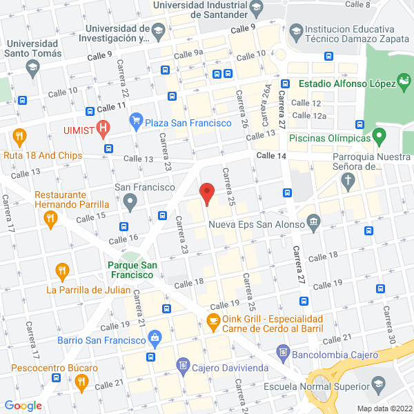Map of Calzado Bachué Y Randas Bucaramanga