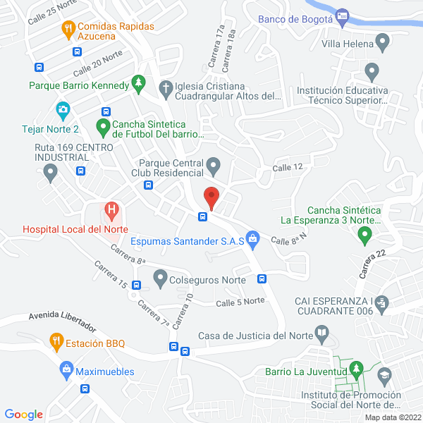 Map of Calzado Cachetonas