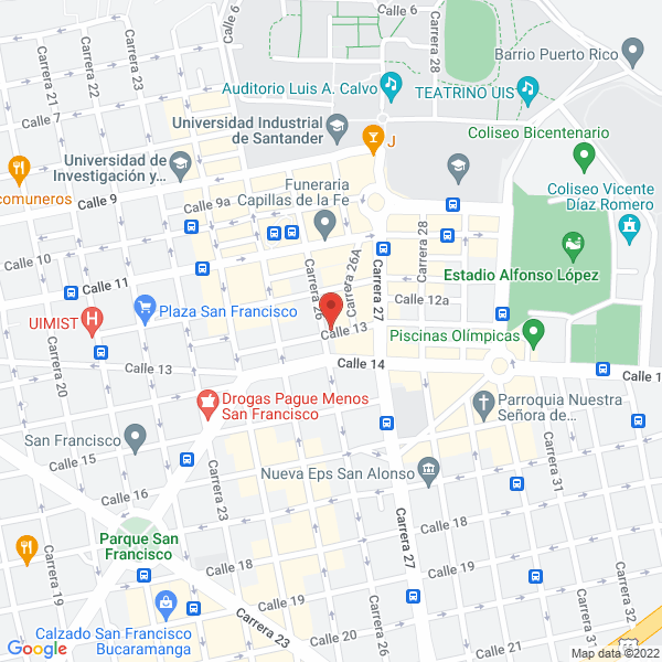 Map of Calzado D'Franklin