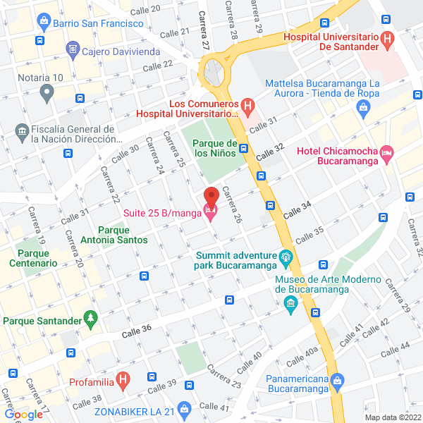 Map of Colegio Oriental Siglo Xxi Bucaramanga