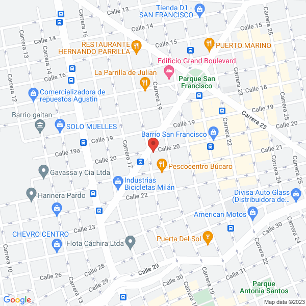 Map of Comercializadora Shoes Brioso