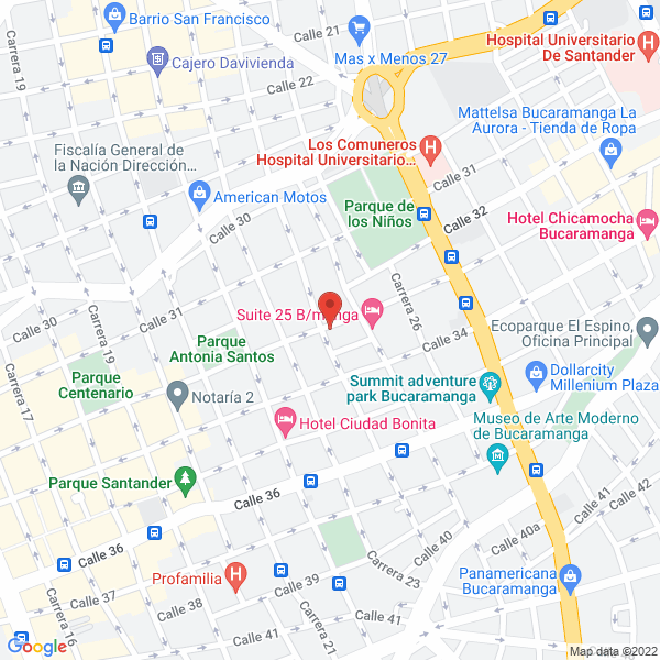Map of Comercialzadora A O