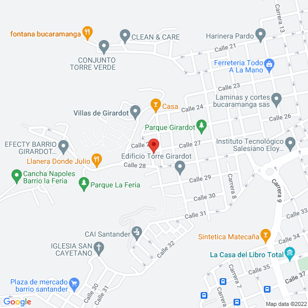 Map of Diseños Elsalem