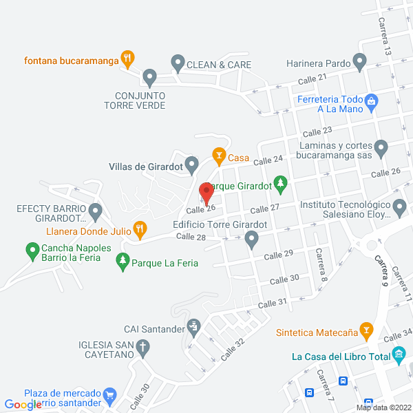 Map of Diseños Yesfor