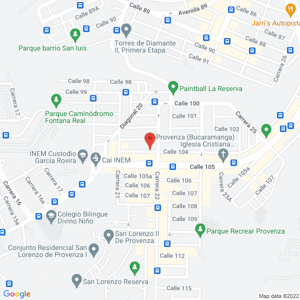 Map of Dotaciones Calor Humano