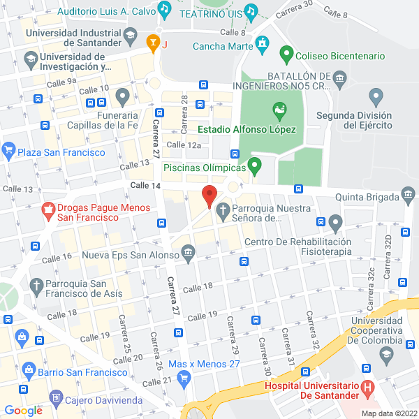 Map of Eventos Bj