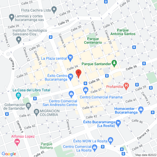 Map of Ferchos Sport Bucaramanga
