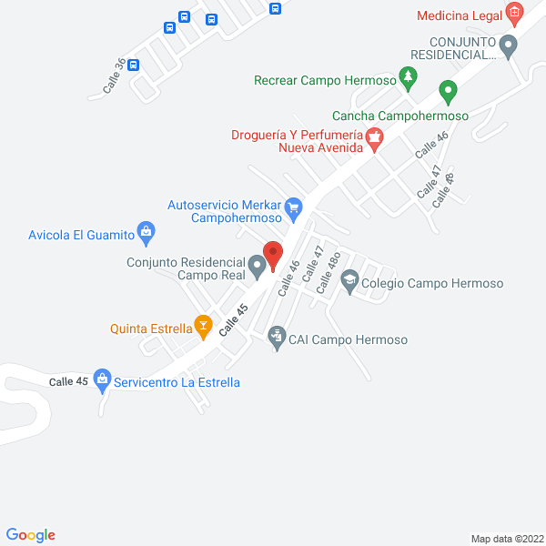 Map of Ferreléctricos L&G