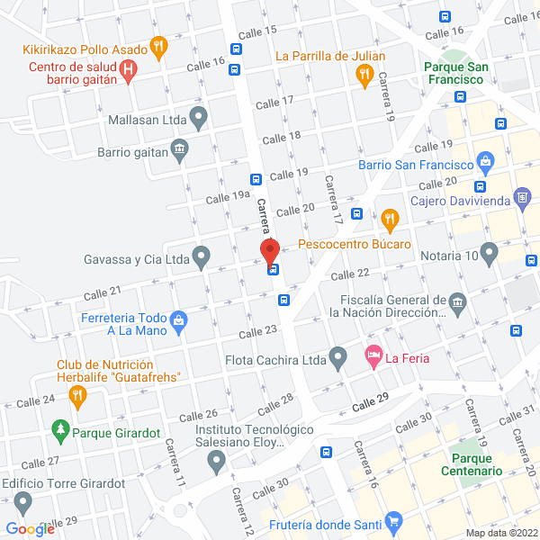 Map of Ferrepinturas El Flaco