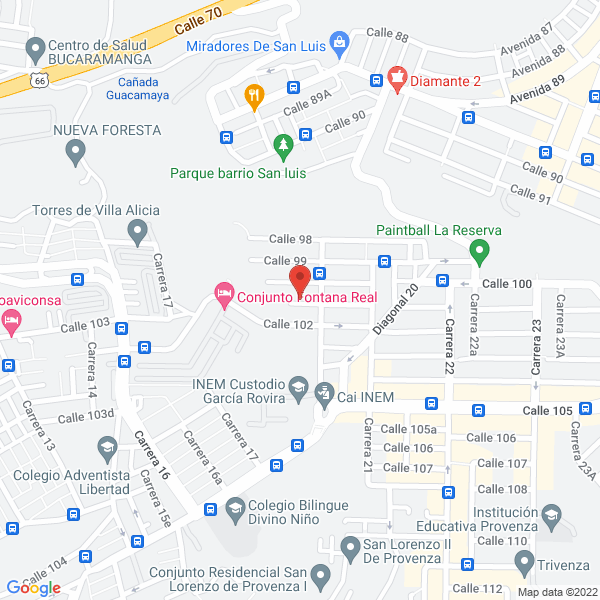 Map of Frío Express Sur