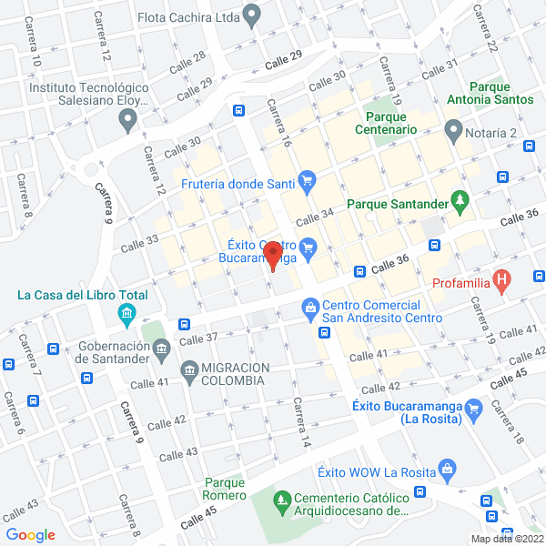 Map of Defensoría Del Usuario