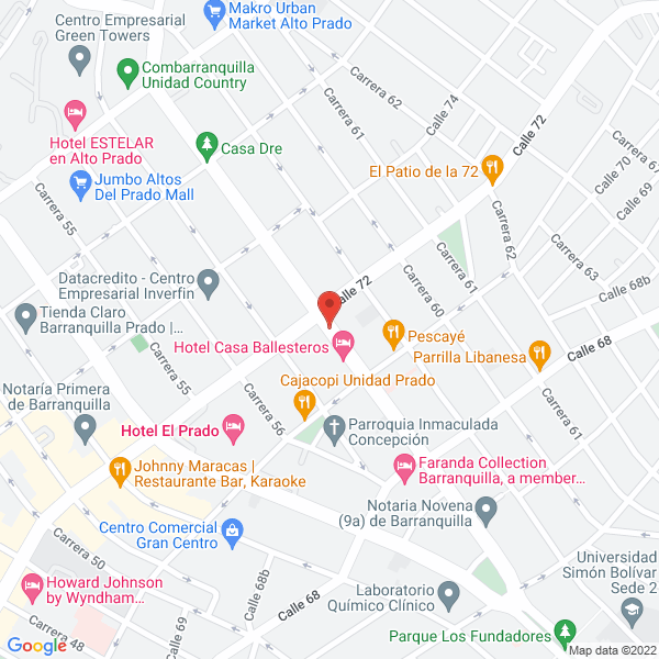 Map of Saint Priest Díaz Rosalía