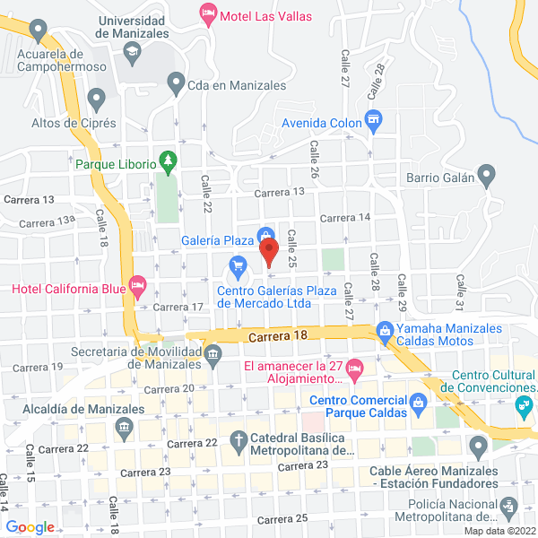 Map of Distribuciones De Panela Uno A Y Playarica