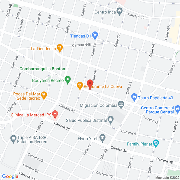 Map of Droguería La Piragua