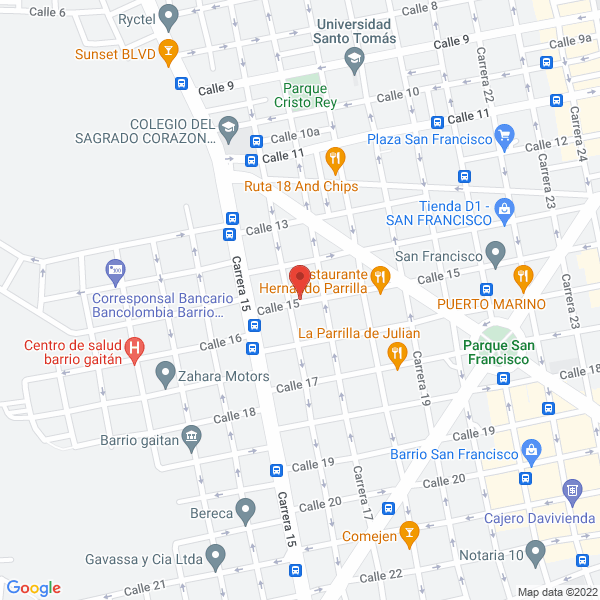 Map of Huellas Bucaramanga