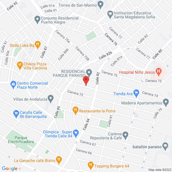 Map of Elvira Barreto Novias