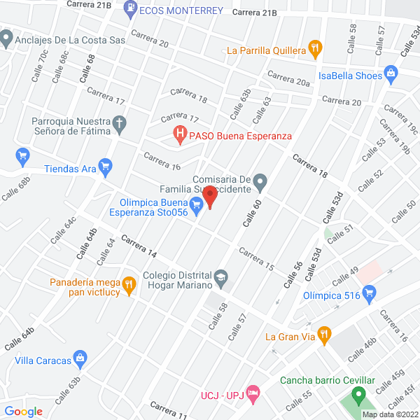 Map of Ferrepinturas Surticolor