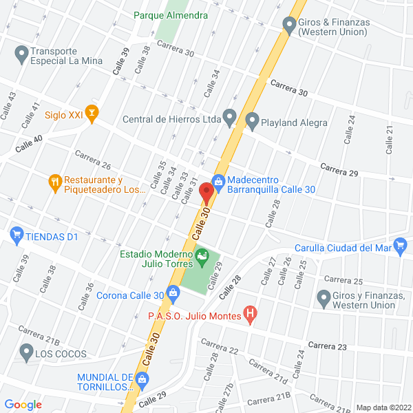Map of Ferretería El Maestro