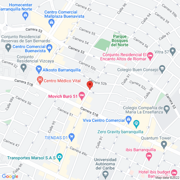 Map of N Alvarez Construcciones