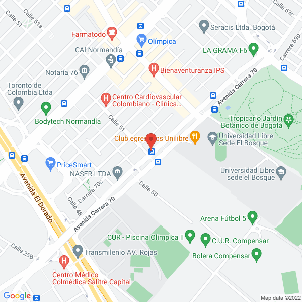 Mapa de Fundación Alexis Carrel