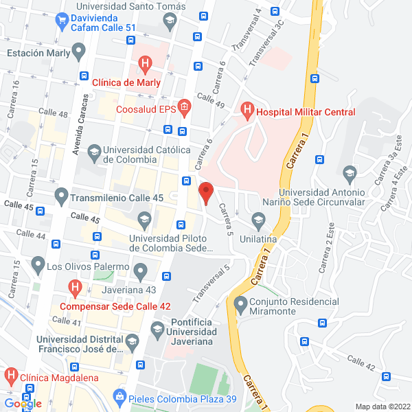 Mapa de Fundación Amha Colombia
