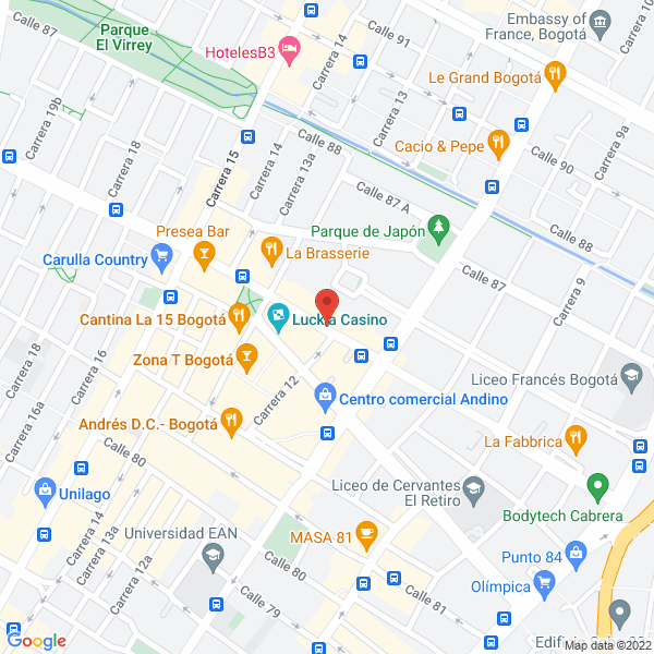 Mapa de Fundación Leginfo