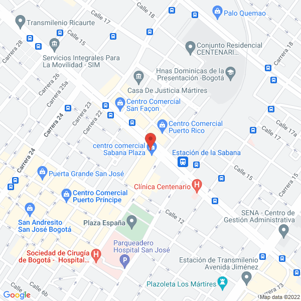Mapa de Fundación Mi Región