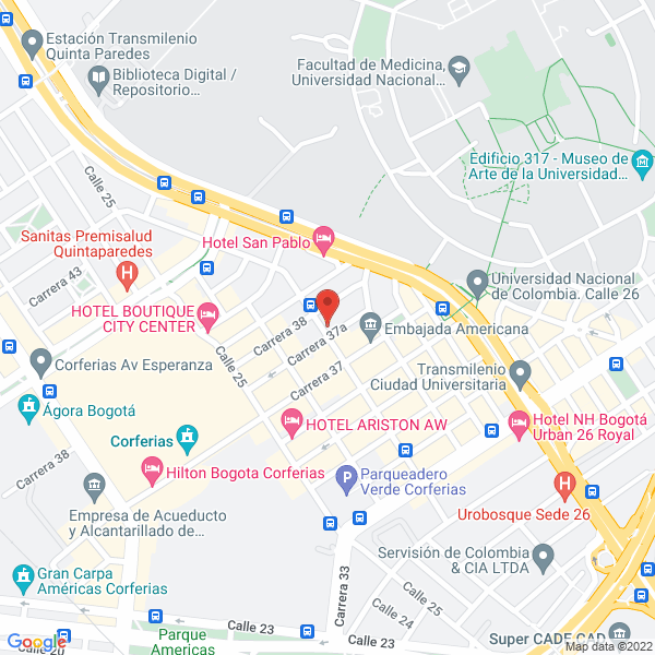 Mapa de Fundación Nueva Cultura