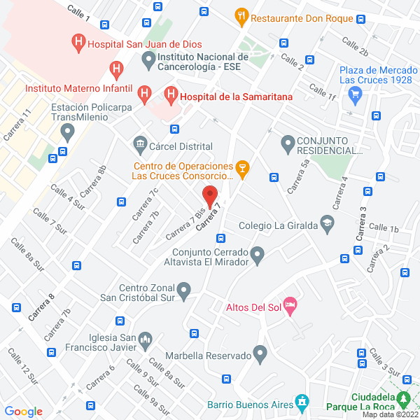 Mapa de Fundación Nueva Integral