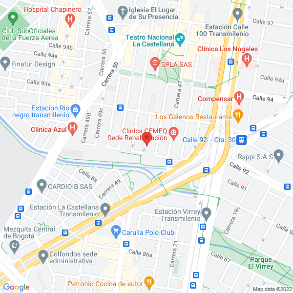 Mapa de Fundación Para La Educación Superor Real De Col