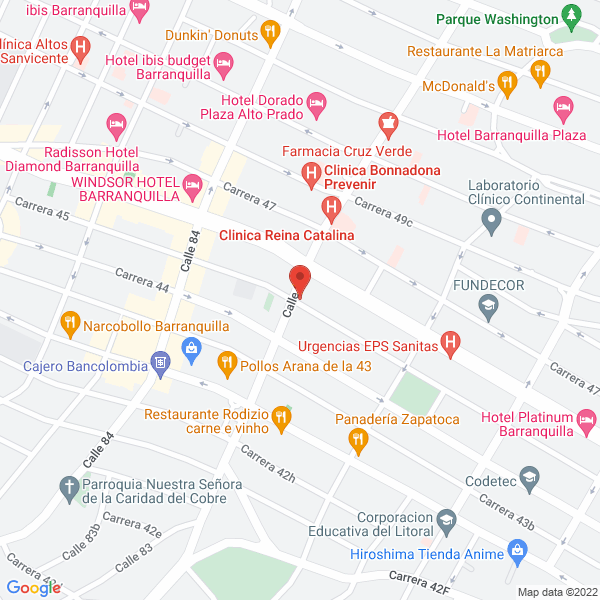 Map of Fundación San Francisco De Asis